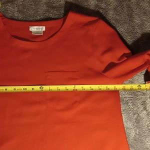 Van Heusen Blouse Long Sleeve Red